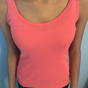 Coral pink tank top